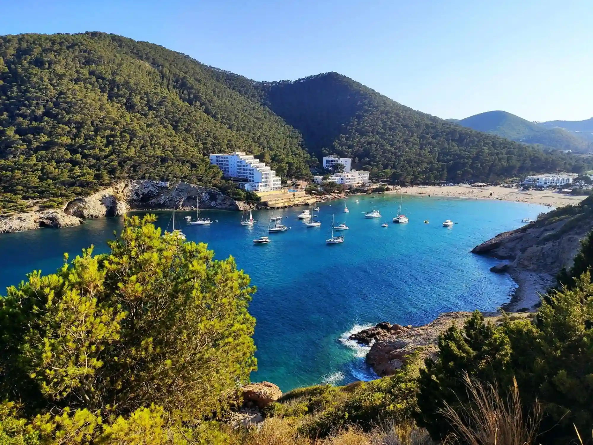 Cala Llonga on the Ibiza boat route