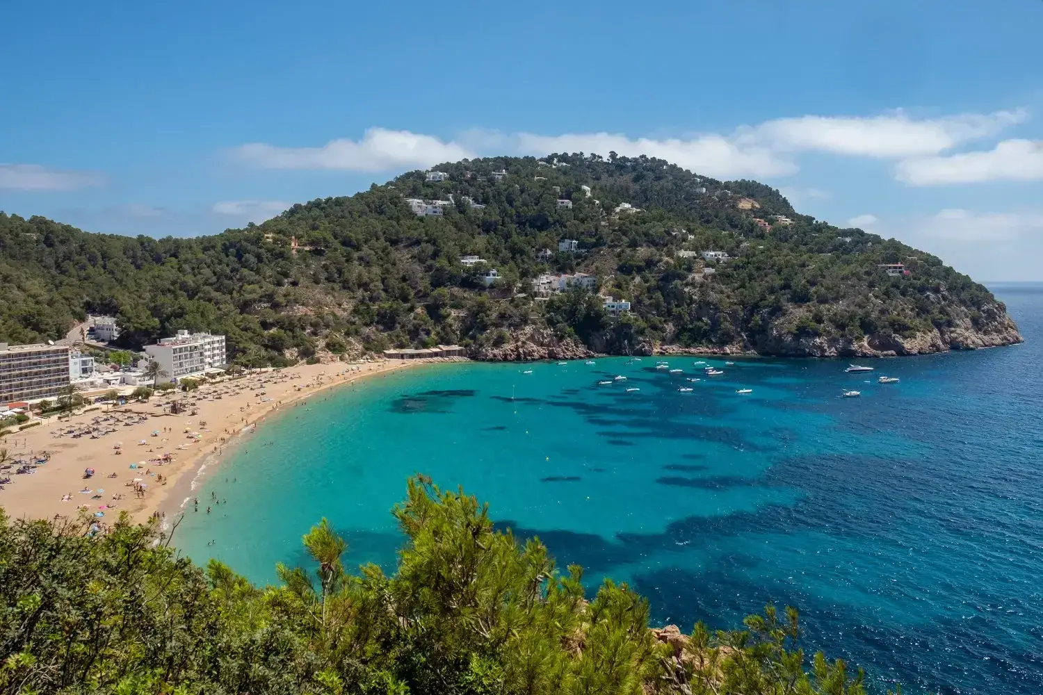 Cala San Vicente on the Ibiza boat route