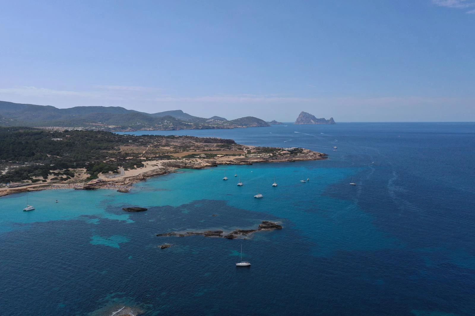 Cala Conta on the Ibiza boat route